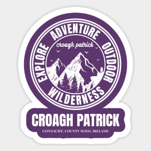 Croagh Patrick Mountain, Ireland Mountains Sticker